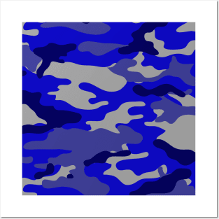 BLUE CAMUFAJE, Tarnung, camouflage DESIGN Posters and Art